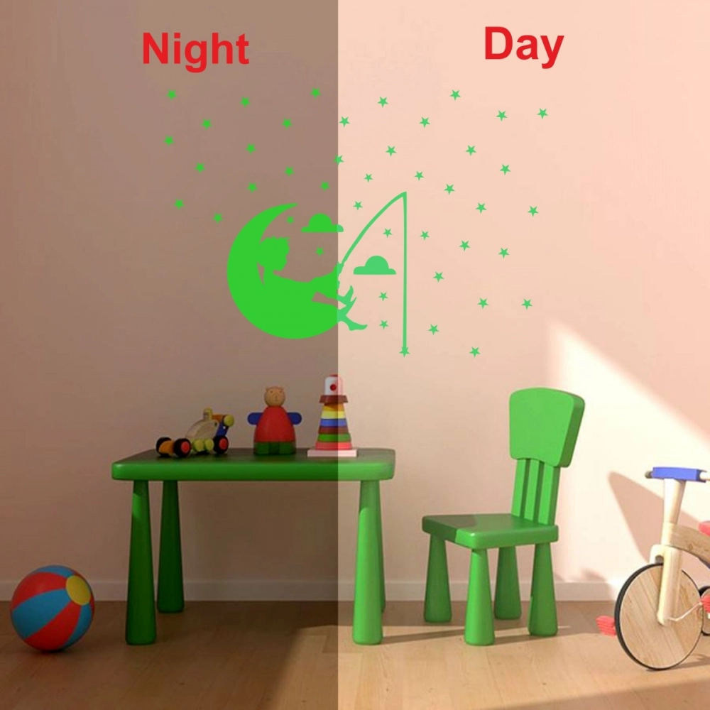 Green Kids Room Decor Radium Wall Sticker - Image 3