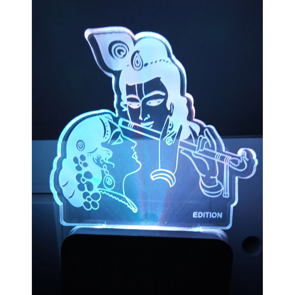 Classic Radha Krishna AC Adapter Night Lamp - Image 6