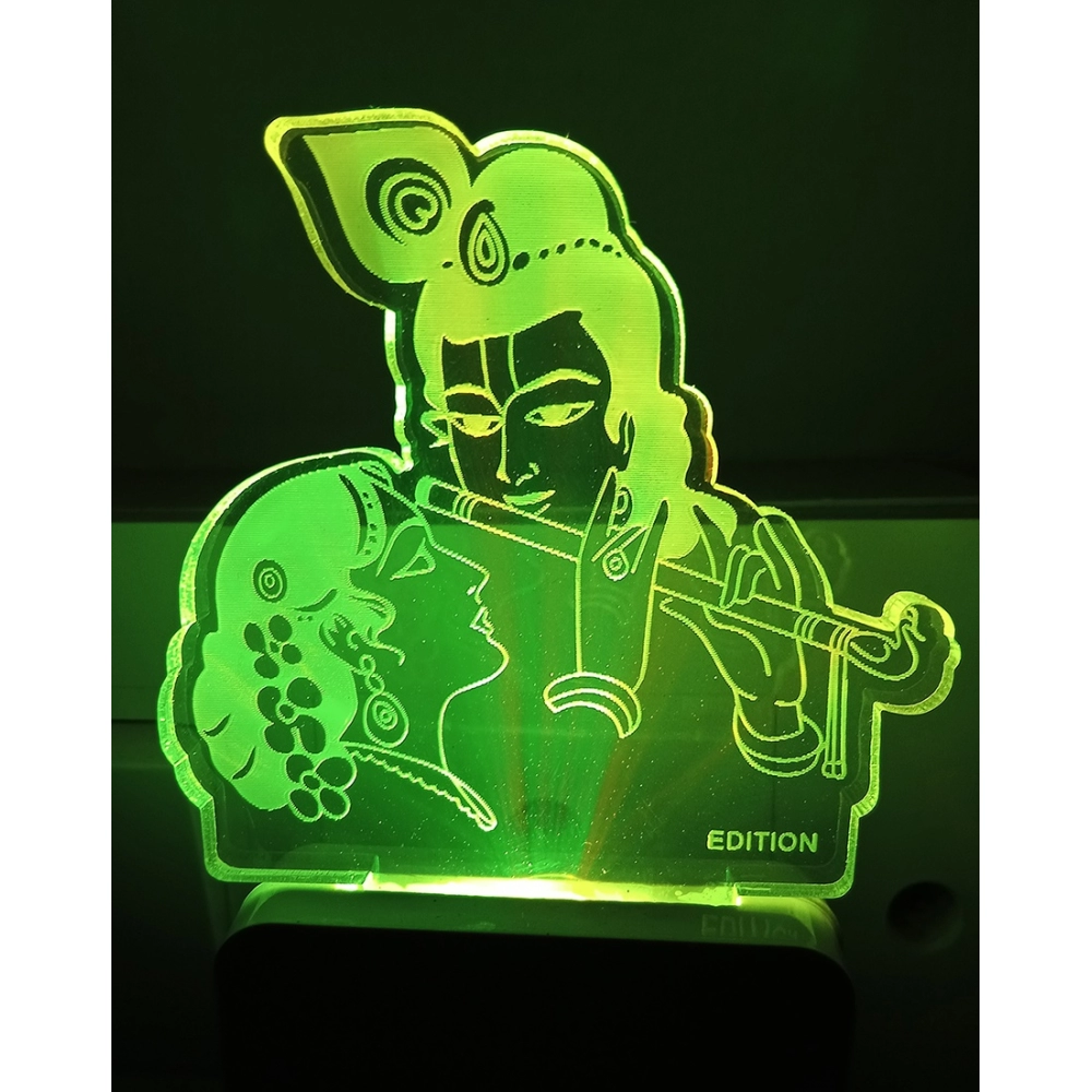 Classic Radha Krishna AC Adapter Night Lamp - Image 3