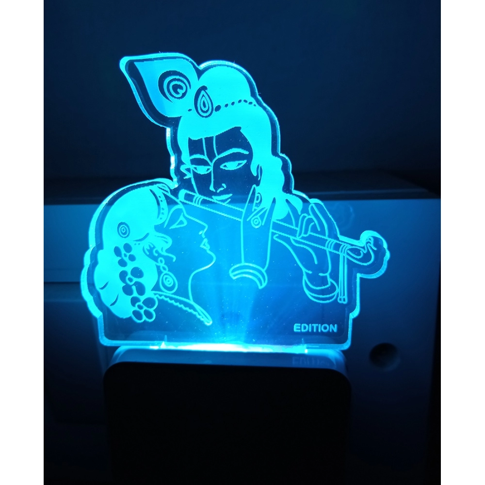 Classic Radha Krishna AC Adapter Night Lamp - Image 5