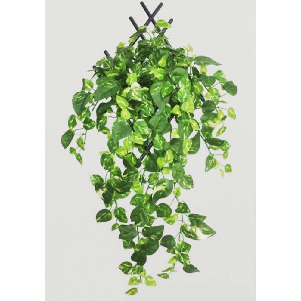 Pack Of 2 Silk Polyester Artificial Money Plant Leaf Vine Hanging Garland Foliage Flowers Leaf Plants For Wall Decoration (Color: Green,Length: 15 Feet) - Image 2
