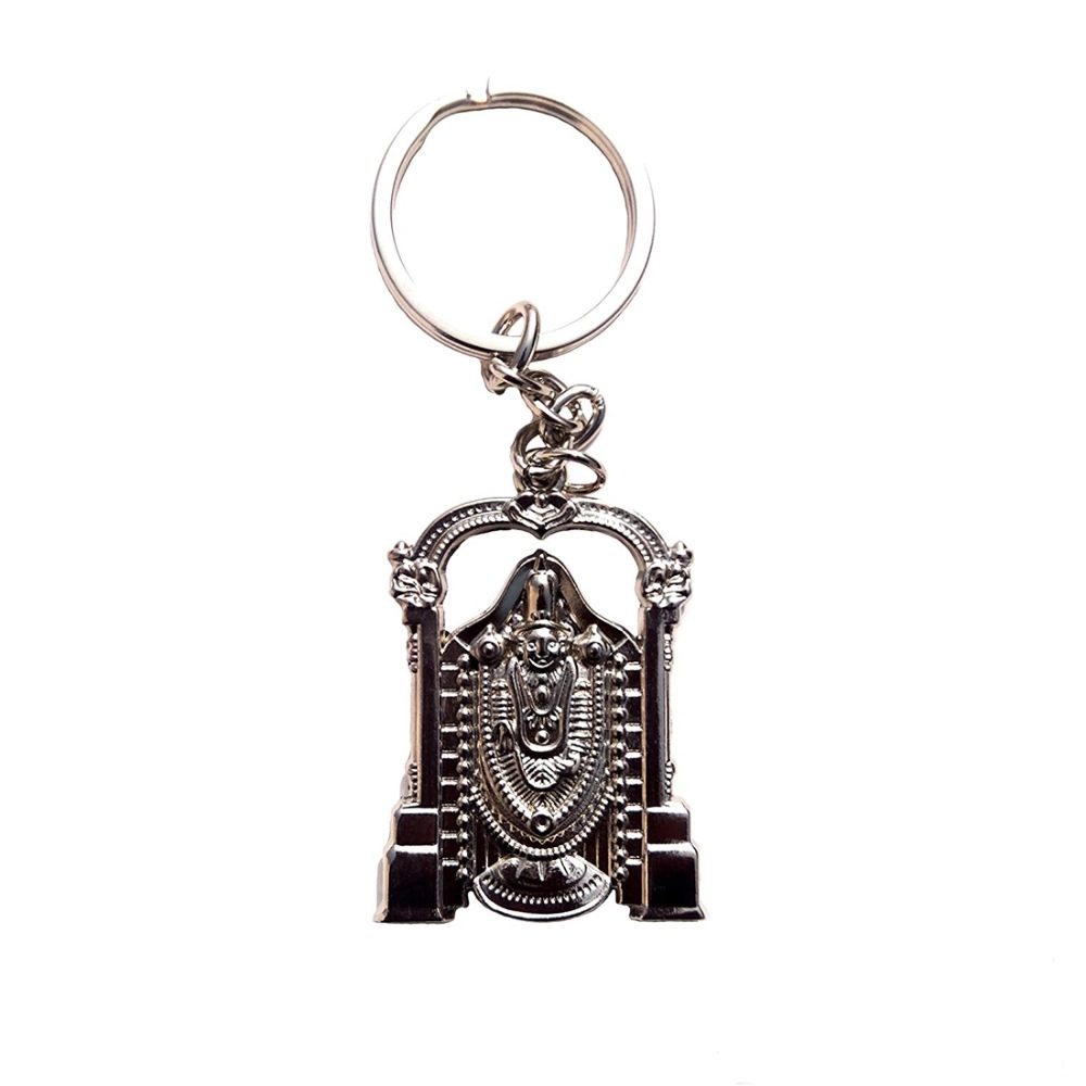 Lord Venkateshwara Copper metal and Silver key Chain (Color: Assorted) - Image 2
