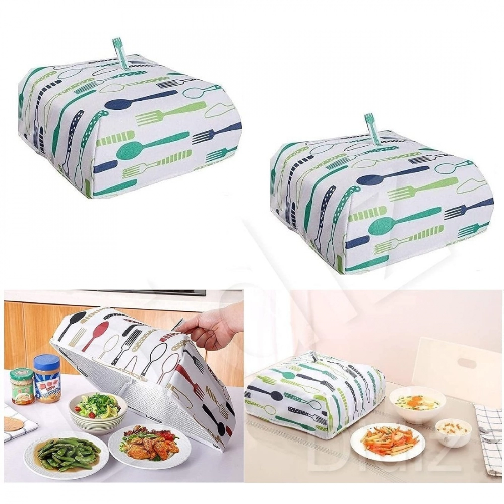 Foldable Insulated Food Cover with Table Hot Food Insulation Cover Dish Kitchen Food Cover (Color: Assorted) - Image 4
