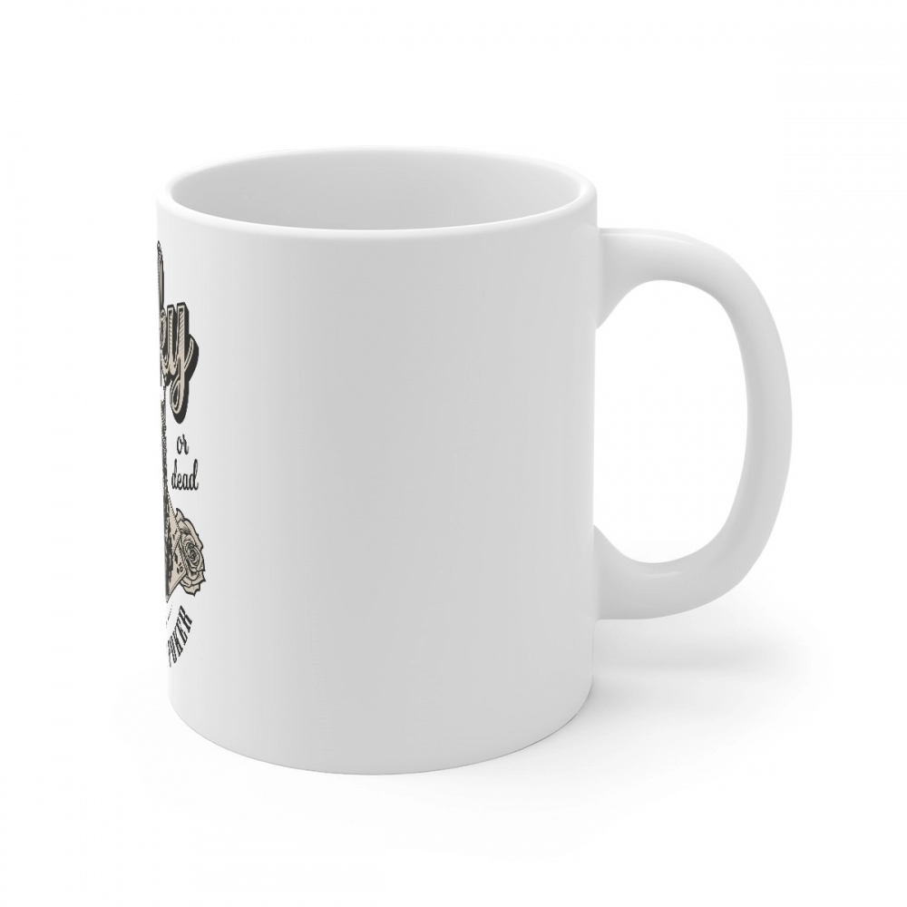 Ceramic Gorila Desing Printed Coffee Mug (Color: White, Capacity:330ml) - Image 4