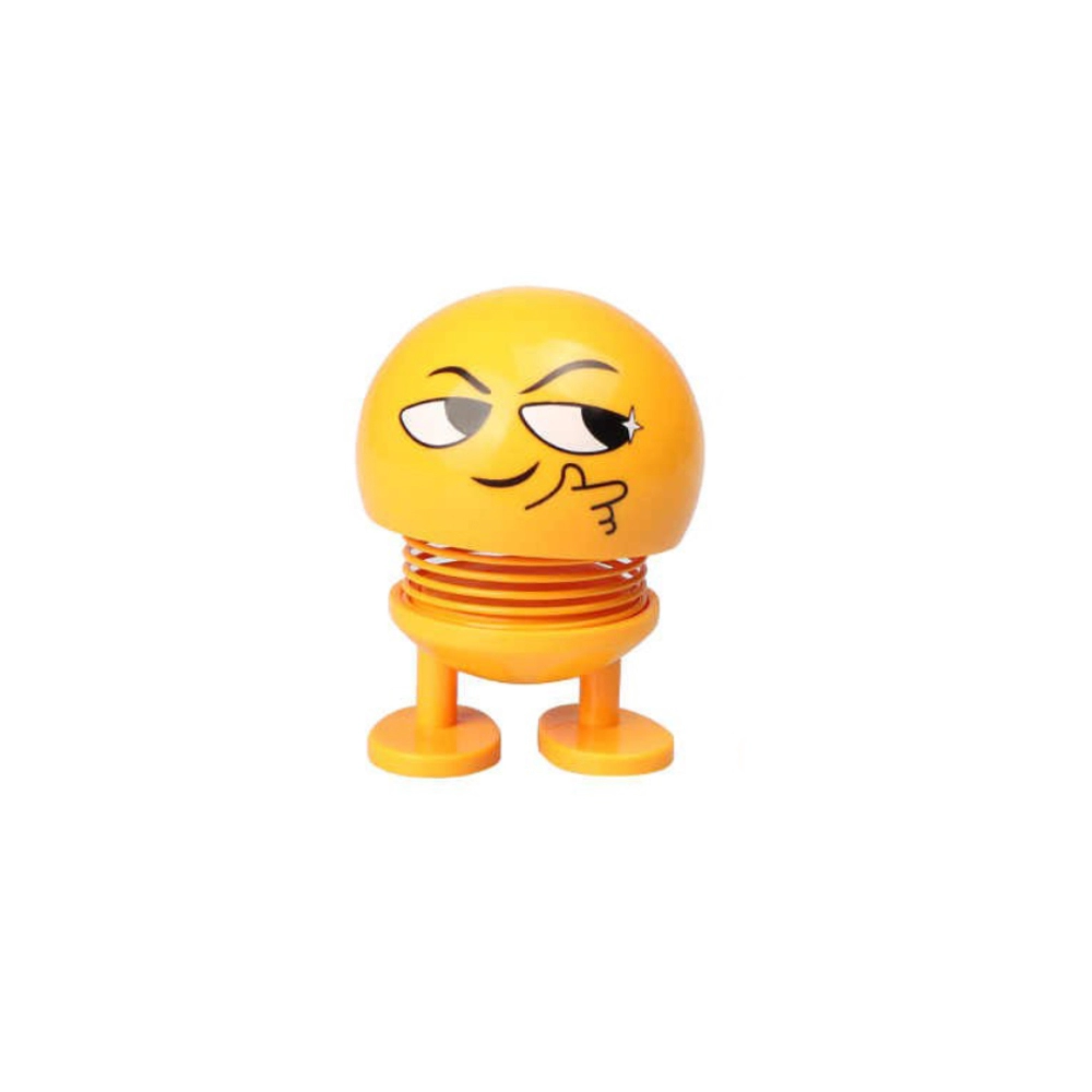 4 Pcs Set_Moving Head Smiley Spring Doll (Yellow) - Image 3