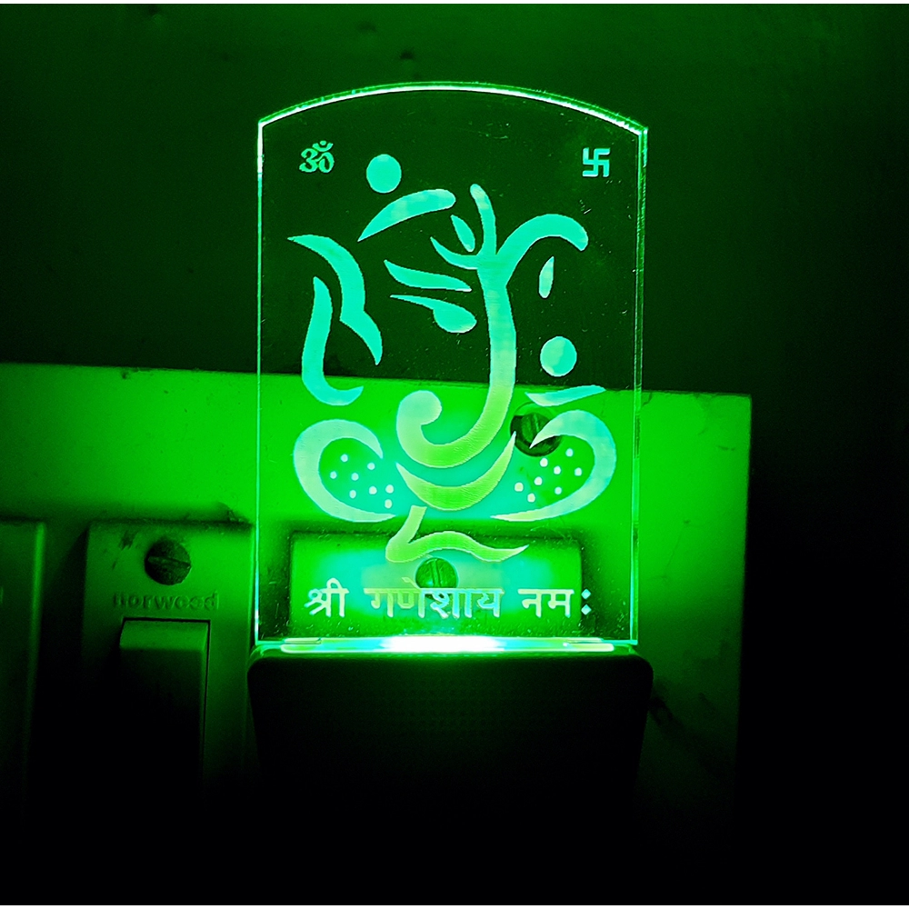 Designer Ganesha AC Adapter Night Lamp - Image 2